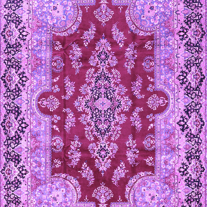 Machine Washable Persian Purple Traditional Area Rugs, wshtr4096pur