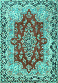 Persian Turquoise Traditional Rug, tr4096turq