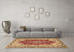 Machine Washable Persian Brown Traditional Rug in a Living Room,, wshtr4096brn