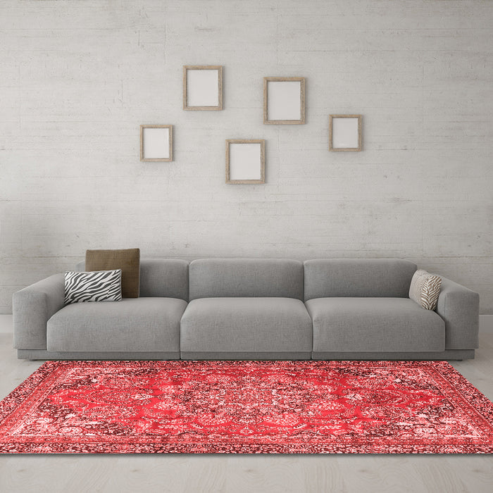 Traditional Red Washable Rugs