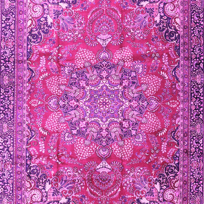 Medallion Pink Traditional Rug, tr4097pnk