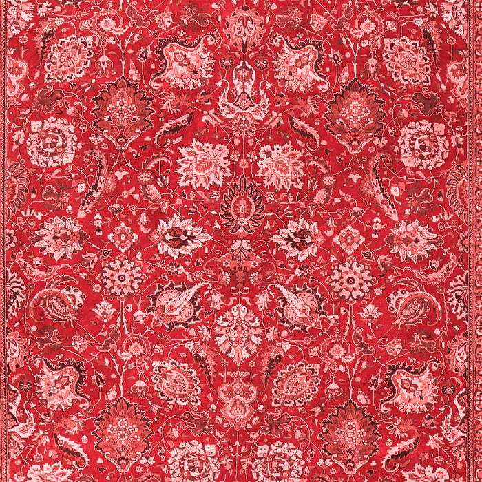 Machine Washable Persian Red Traditional Rug, wshtr4098red