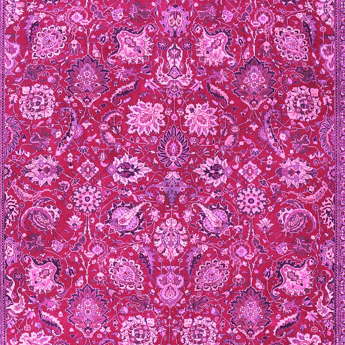 Machine Washable Persian Pink Traditional Rug, wshtr4098pnk