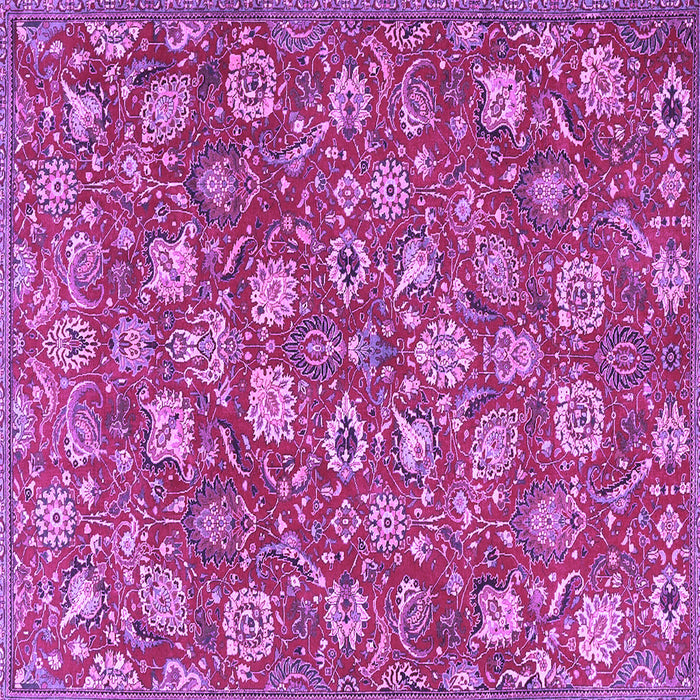 Square Persian Purple Traditional Rug, tr4098pur