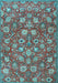 Persian Light Blue Traditional Rug, tr4098lblu