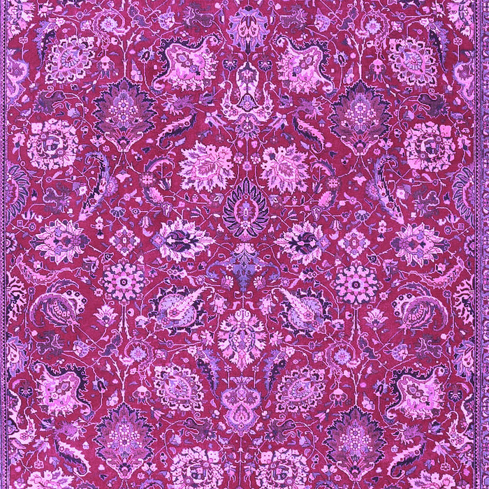 Machine Washable Persian Purple Traditional Area Rugs, wshtr4098pur