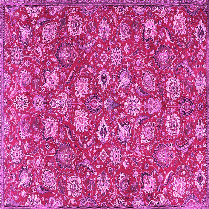 Square Persian Pink Traditional Rug, tr4098pnk