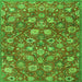 Serging Thickness of Persian Green Traditional Rug, tr4098grn