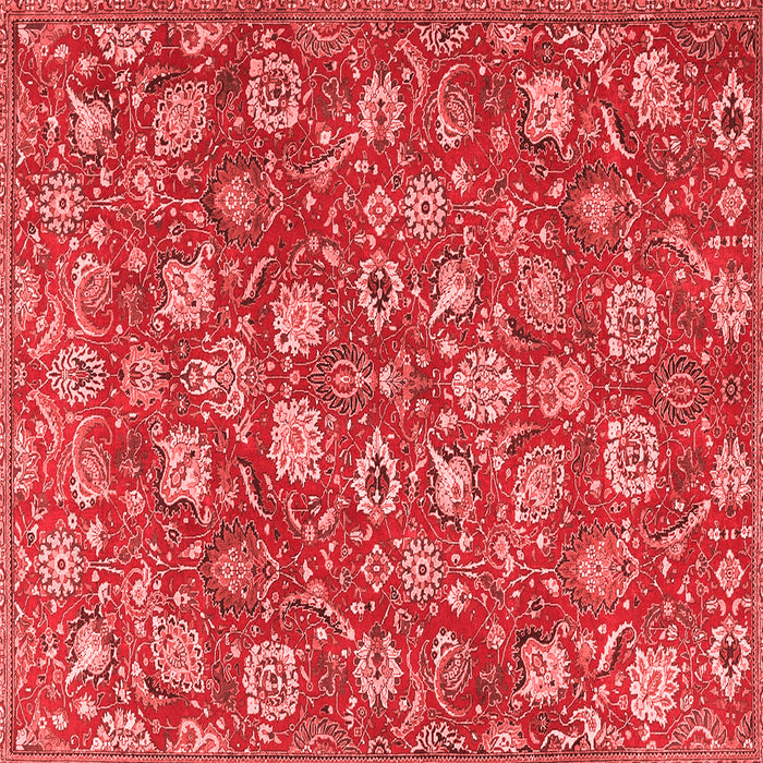 Machine Washable Persian Red Traditional Rug, wshtr4098red
