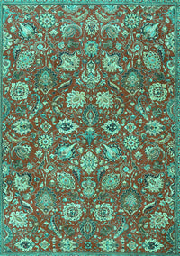 Persian Turquoise Traditional Rug, tr4098turq