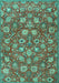 Persian Turquoise Traditional Rug, tr4098turq