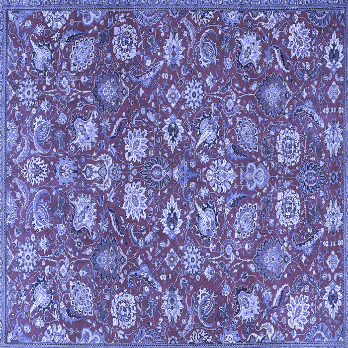 Square Persian Blue Traditional Rug, tr4098blu
