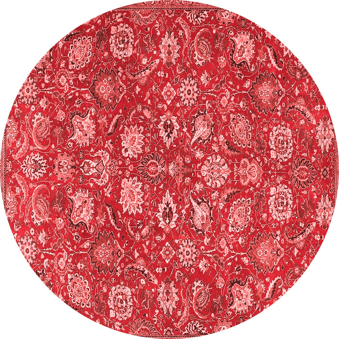 Machine Washable Persian Red Traditional Rug, wshtr4098red