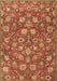 Machine Washable Persian Brown Traditional Rug, wshtr4098brn