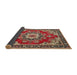 Sideview of Traditional Red Medallion Rug, tr4099