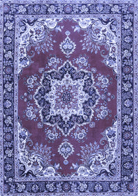 Medallion Blue Traditional Rug, tr4099blu