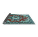 Sideview of Medallion Light Blue Traditional Rug, tr4099lblu