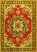 Medallion Yellow Traditional Rug, tr4099yw