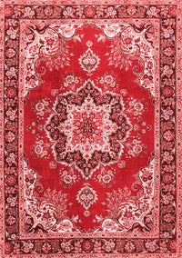 Medallion Red Traditional Rug, tr4099red