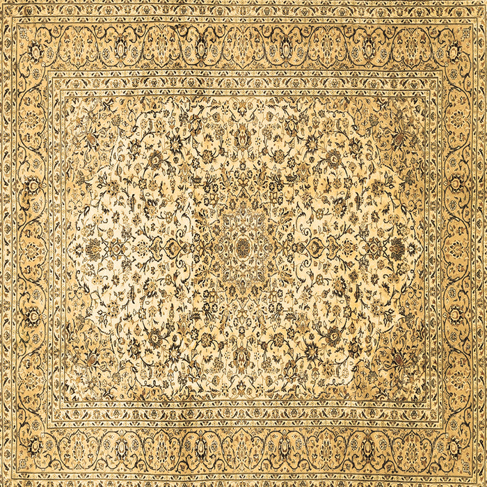 Square Machine Washable Persian Brown Traditional Rug, wshtr409brn