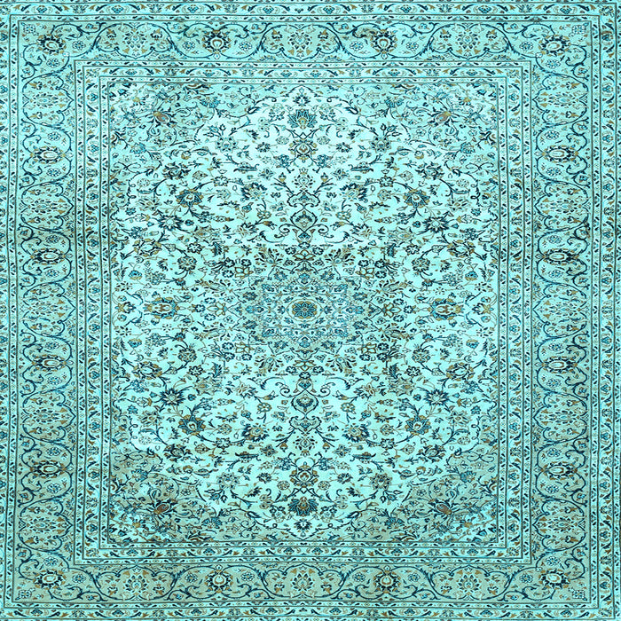 Square Persian Light Blue Traditional Rug, tr409lblu