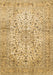 Machine Washable Persian Brown Traditional Rug, wshtr409brn