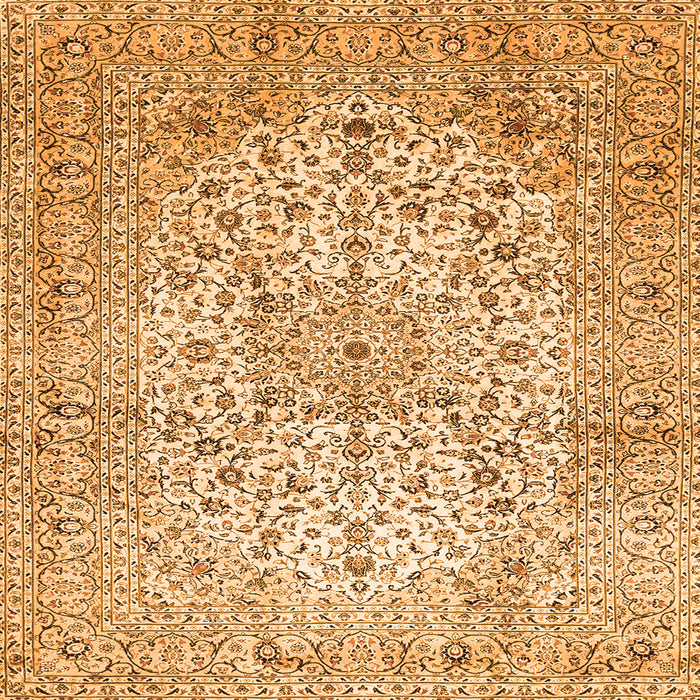 Serging Thickness of Persian Orange Traditional Rug, tr409org