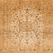 Serging Thickness of Persian Orange Traditional Rug, tr409org