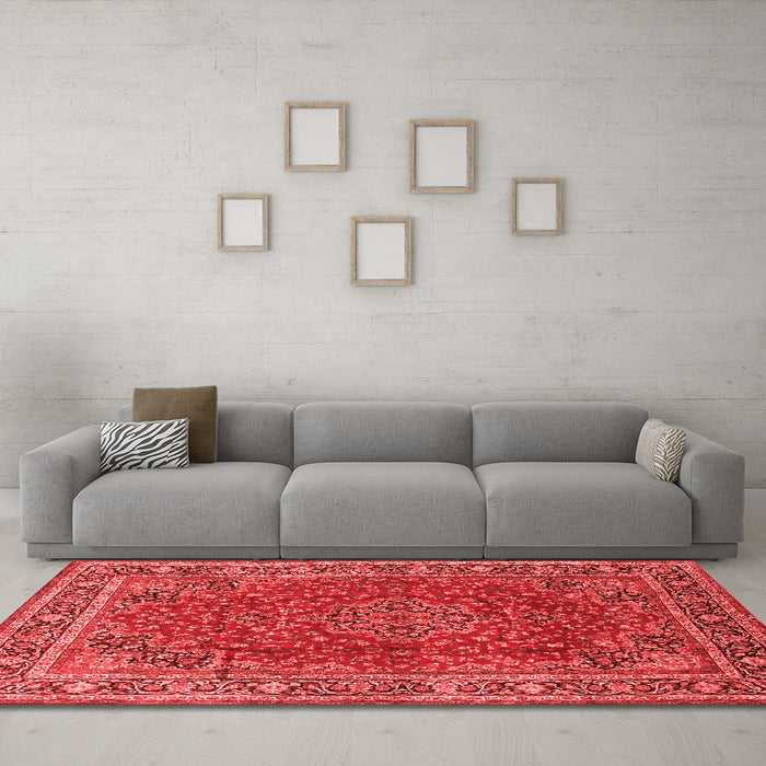Traditional Red Washable Rugs
