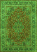 Medallion Green Traditional Rug, tr40grn