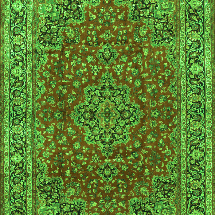 Medallion Green Traditional Rug, tr40grn