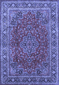 Medallion Blue Traditional Rug, tr40blu