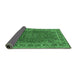 Sideview of Medallion Emerald Green Traditional Rug, tr40emgrn