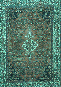 Persian Turquoise Traditional Rug, tr4100turq