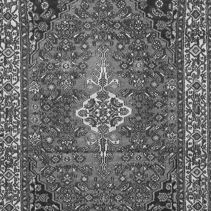 Serging Thickness of Machine Washable Persian Gray Traditional Rug, wshtr4100gry