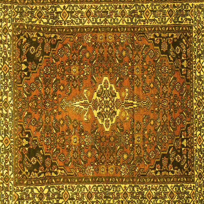 Square Persian Yellow Traditional Rug, tr4100yw