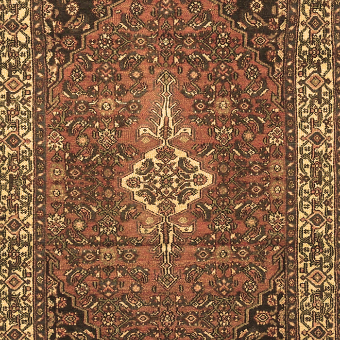 Machine Washable Persian Brown Traditional Rug, wshtr4100brn