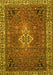 Machine Washable Persian Yellow Traditional Rug, wshtr4100yw