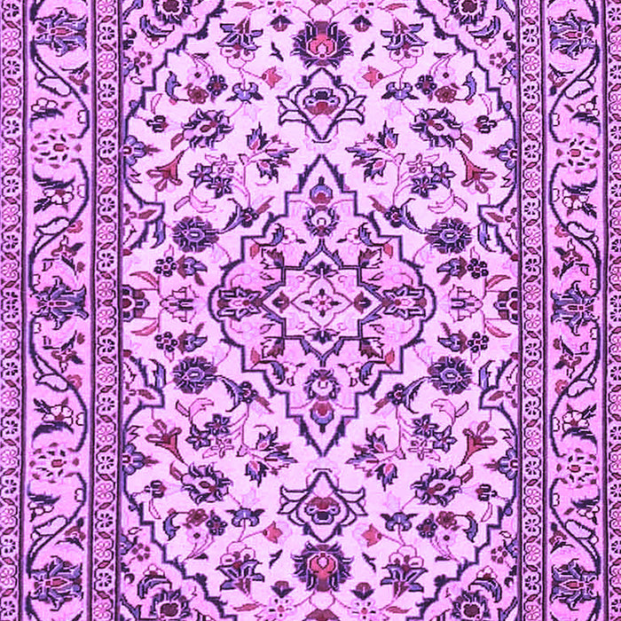 Machine Washable Persian Purple Traditional Area Rugs, wshtr4101pur