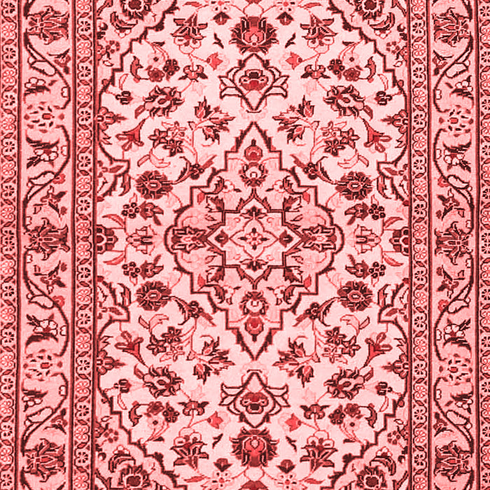 Machine Washable Persian Red Traditional Rug, wshtr4101red
