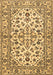 Machine Washable Persian Brown Traditional Rug, wshtr4101brn