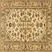 Square Persian Brown Traditional Rug, tr4101brn