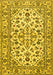 Machine Washable Persian Yellow Traditional Rug, wshtr4101yw