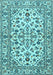 Machine Washable Persian Light Blue Traditional Rug, wshtr4101lblu