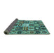 Sideview of Persian Turquoise Traditional Rug, tr4102turq