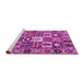 Sideview of Machine Washable Persian Pink Traditional Rug, wshtr4102pnk