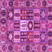 Square Persian Pink Traditional Rug, tr4102pnk