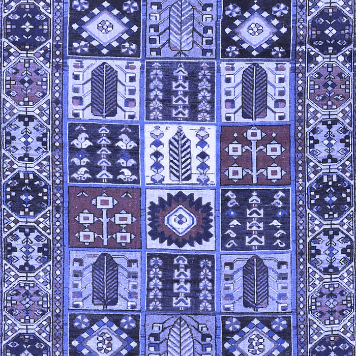 Machine Washable Persian Blue Traditional Rug, wshtr4102blu