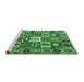 Sideview of Machine Washable Persian Emerald Green Traditional Area Rugs, wshtr4102emgrn