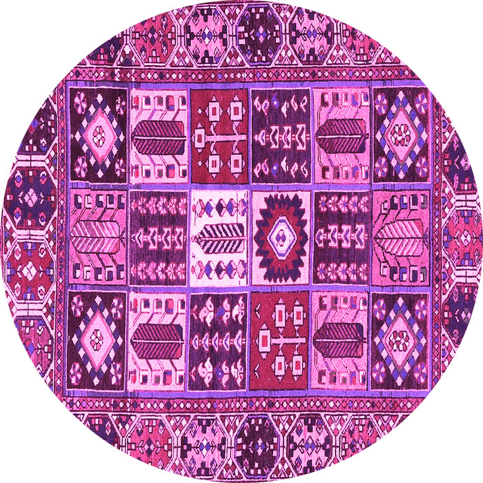 Round Persian Pink Traditional Rug, tr4102pnk